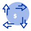 Icono transacciones monetarias
