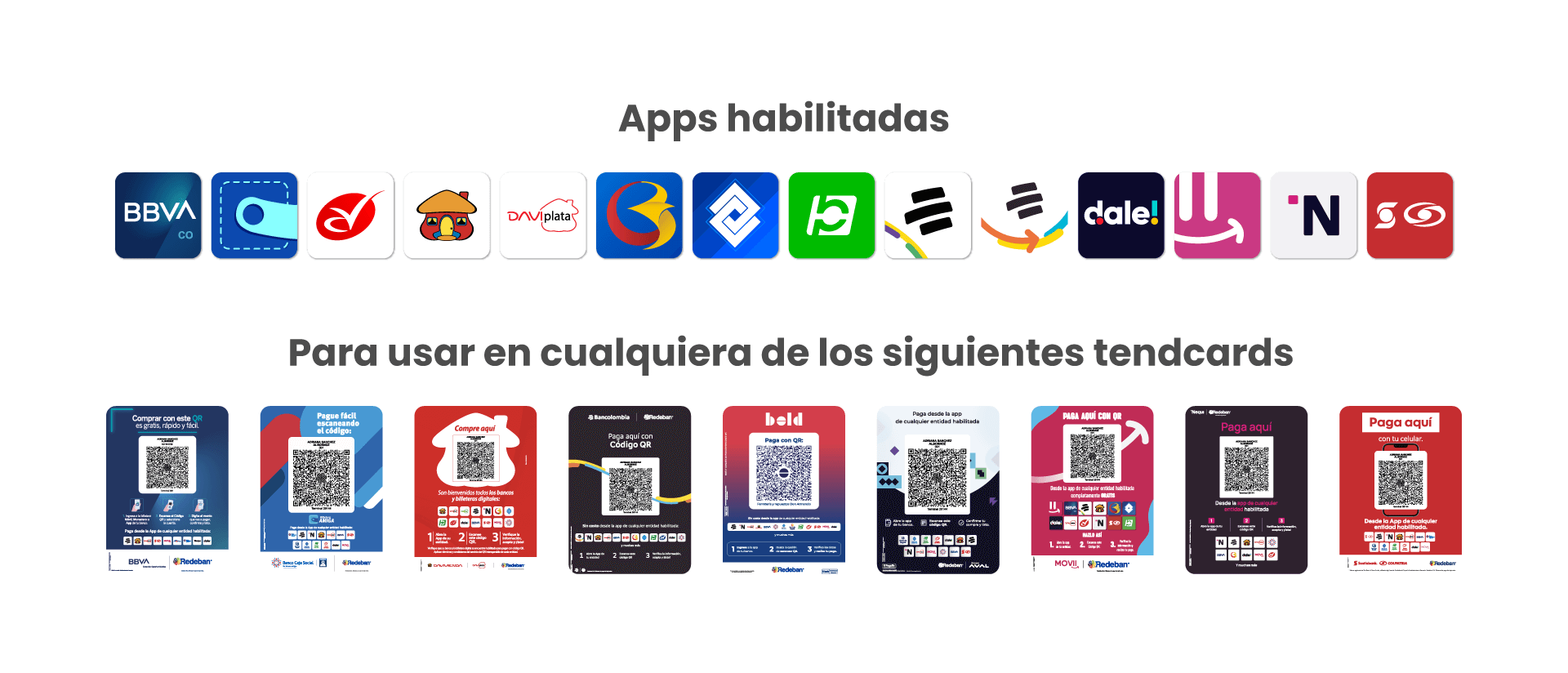 Banner características QR Code Interoperable