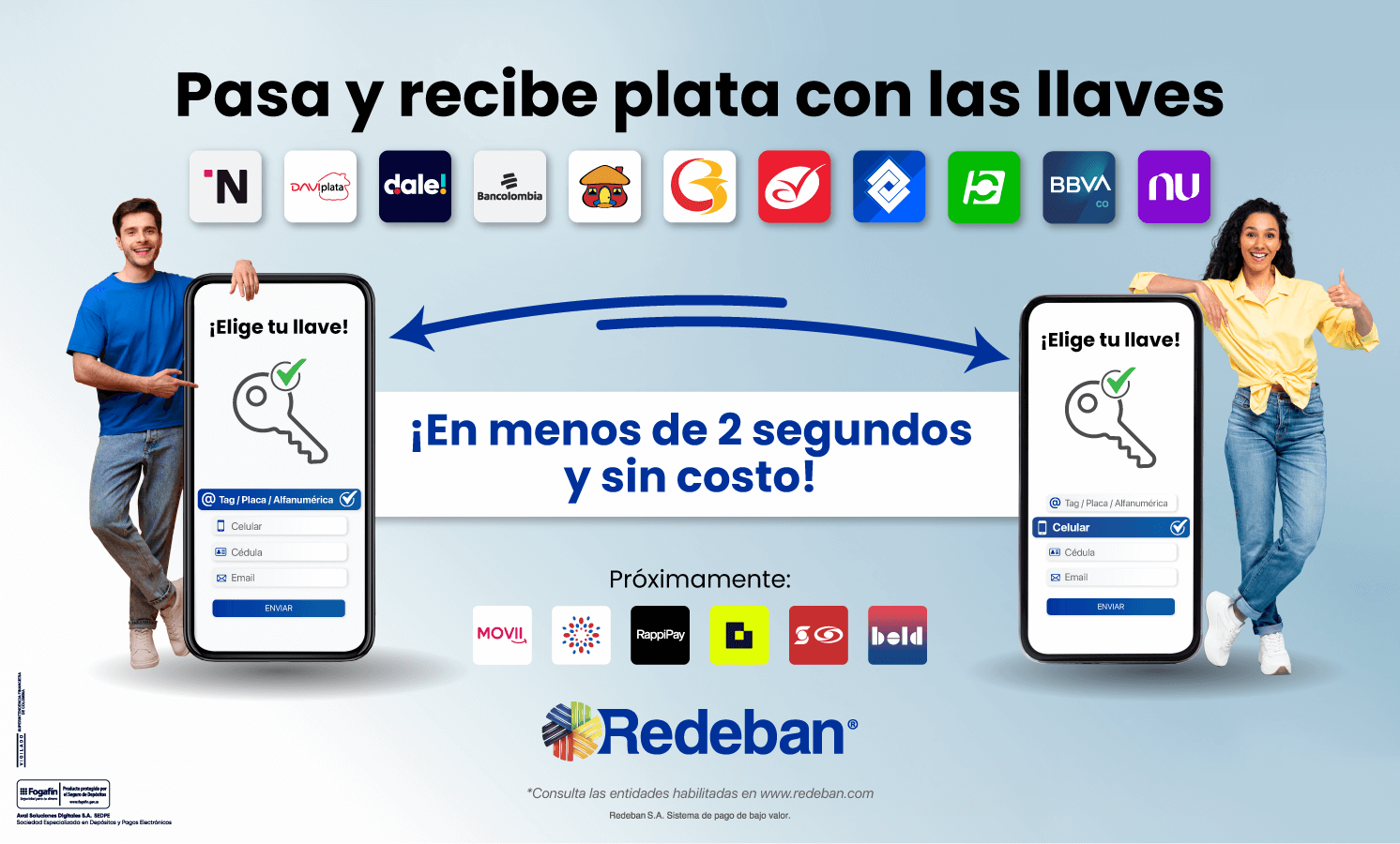 Piloto de transferencias entre personas con llaves