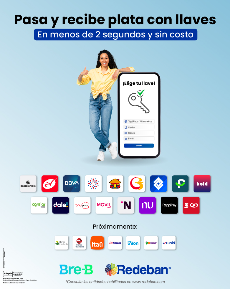  Piloto de transferencias con Llaves Redeban - Próximamente Bre-B