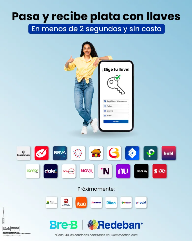  Piloto de transferencias con Llaves Redeban - Próximamente Bre-B